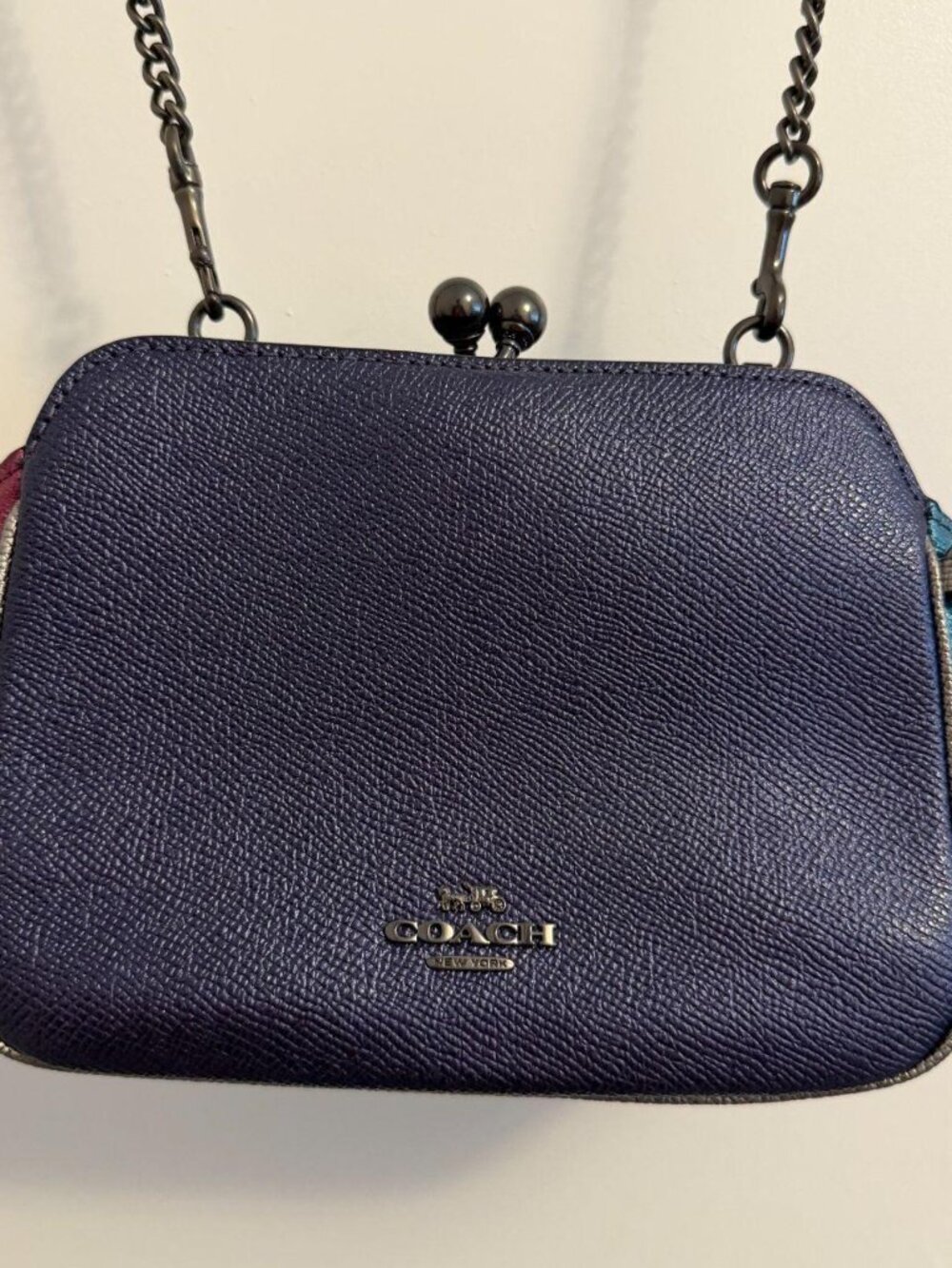 Coach Pearl Kisslock Crossbody Bag - Picture 1 of 7